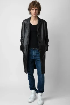 Unisexe^Zadig & Voltaire Manteau En Cuir Macari