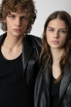 Unisexe^Zadig & Voltaire Manteau En Cuir Macari