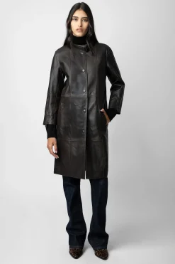 Manteaux Et Vestes^Zadig & Voltaire Manteau En Cuir Mira