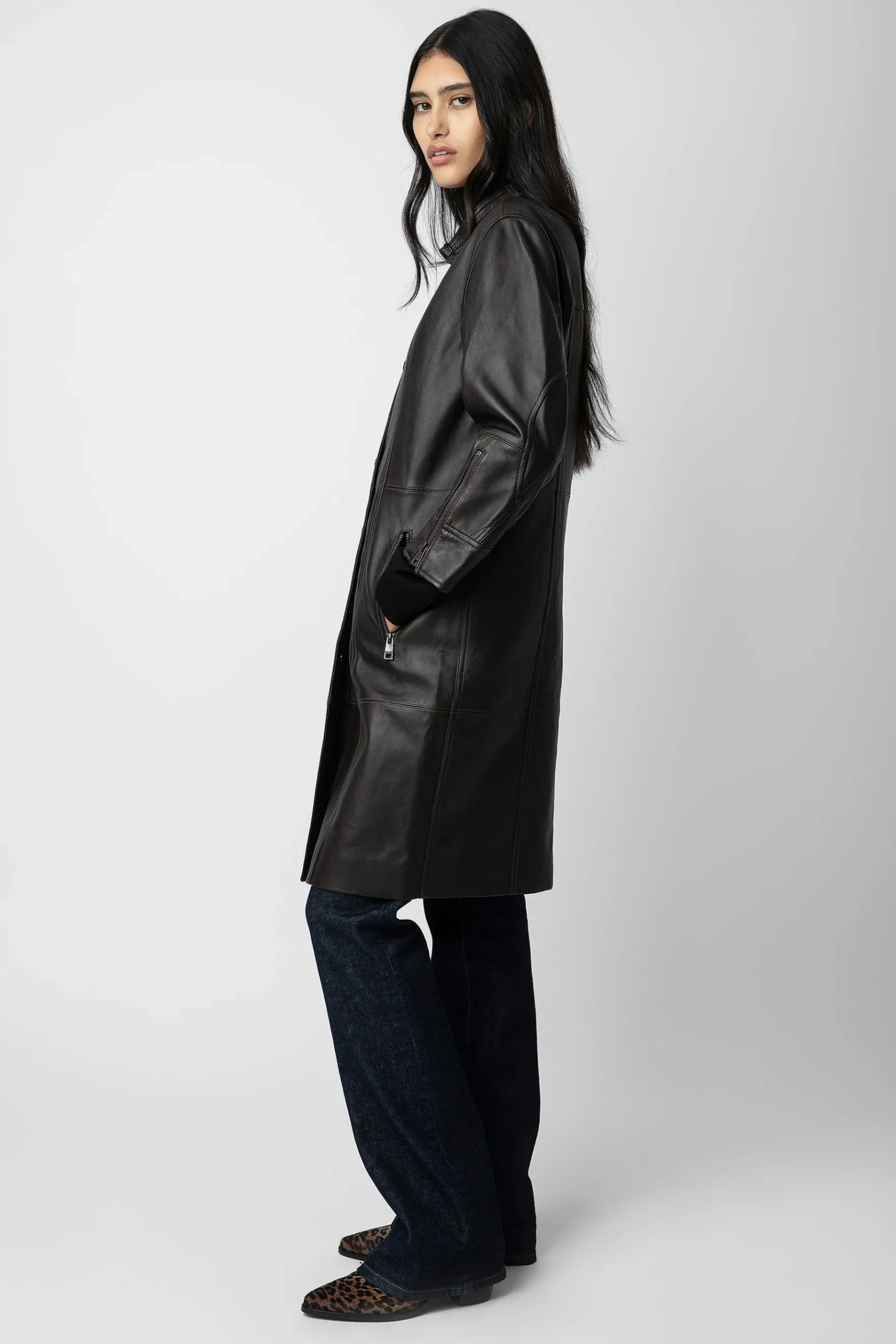 Manteaux Et Vestes^Zadig & Voltaire Manteau En Cuir Mira