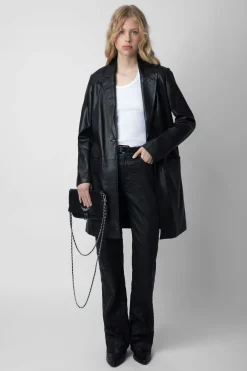 Manteaux Et Vestes^Zadig & Voltaire Manteau En Cuir Monarque