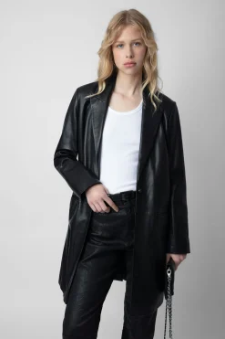 Manteaux Et Vestes^Zadig & Voltaire Manteau En Cuir Monarque