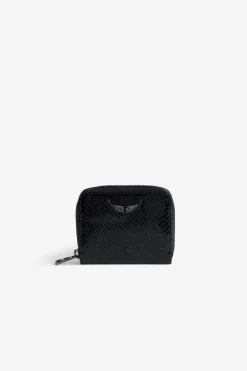 Portefeuilles Et Porte-Monnaie^Zadig & Voltaire Mini Porte-Monnaie Zv En Relief Sauvage Brillant