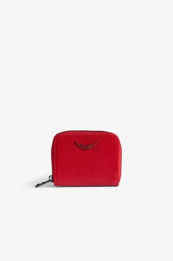 Portefeuilles Et Porte-Monnaie^Zadig & Voltaire Mini Porte-Monnaie Zv En Relief Sauvage Brillant