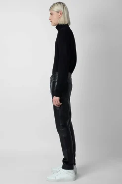 Pantalons Et Shorts^Zadig & Voltaire Pantalon En Cuir David En Cuir