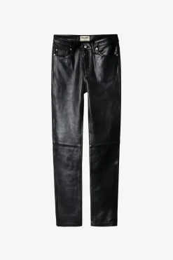 Pantalons Et Shorts^Zadig & Voltaire Pantalon En Cuir David En Cuir