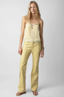 Pantalons Et Shorts^Zadig & Voltaire Pantalon En Cuir Elvir