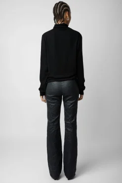 Pantalons Et Shorts^Zadig & Voltaire Pantalon En Cuir Froisse Pauline
