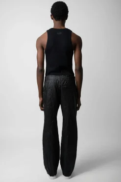 Pantalons Et Shorts^Zadig & Voltaire Pantalon En Cuir Froisse Pacha