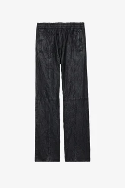 Pantalons Et Shorts^Zadig & Voltaire Pantalon En Cuir Froisse Pacha