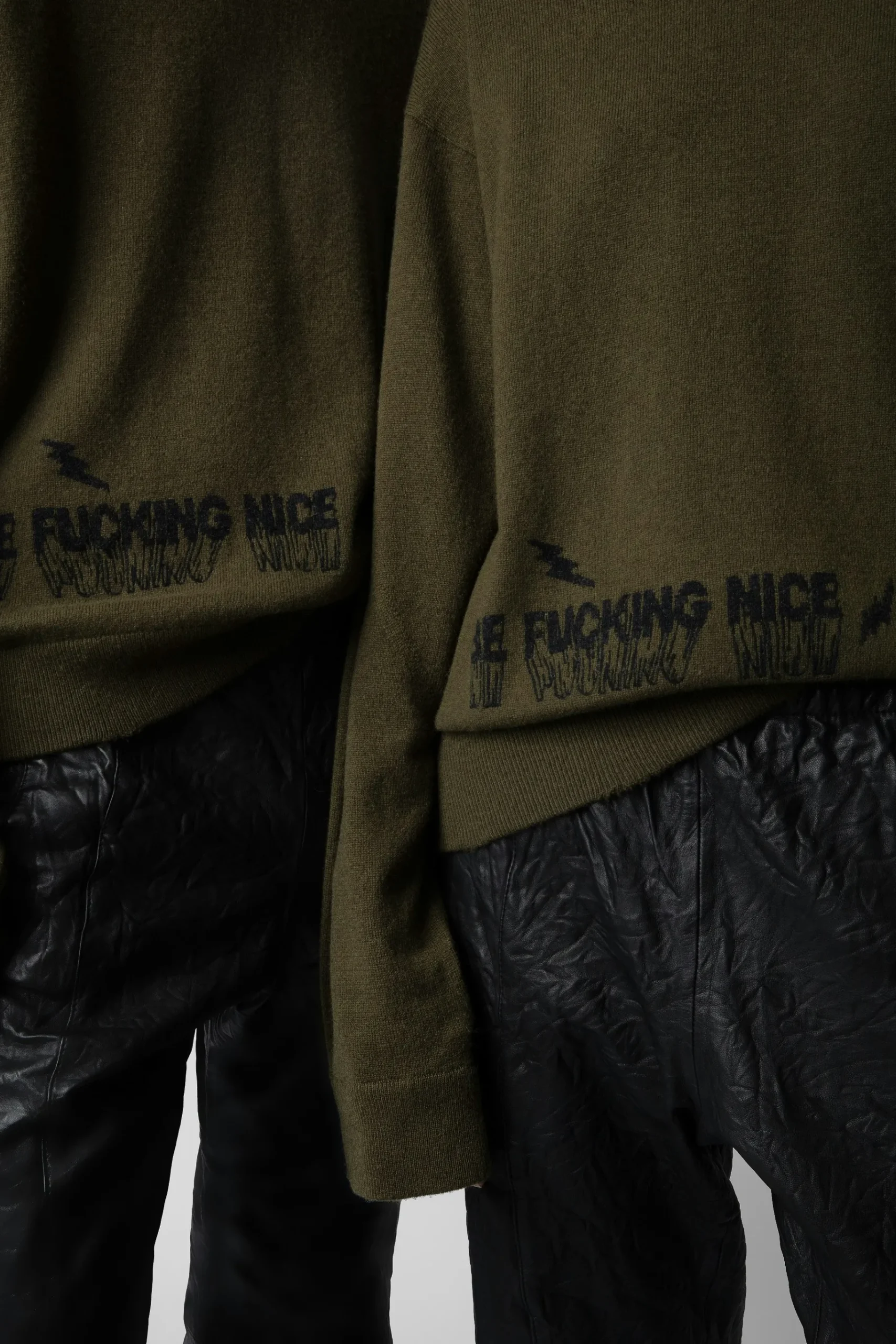 Pantalons Et Shorts^Zadig & Voltaire Pantalon En Cuir Froisse Pacha