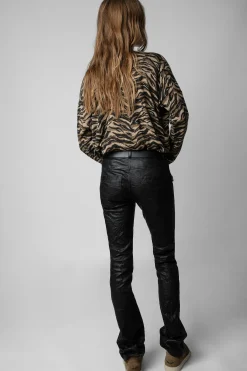 Pantalons Et Shorts^Zadig & Voltaire Pantalon En Cuir Froisse Hippie