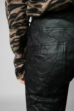 Pantalons Et Shorts^Zadig & Voltaire Pantalon En Cuir Froisse Hippie