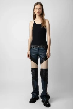 Pantalons Et Shorts^Zadig & Voltaire Pantalon En Cuir Paulin