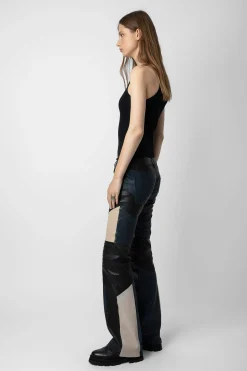 Pantalons Et Shorts^Zadig & Voltaire Pantalon En Cuir Paulin