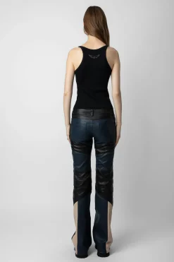 Pantalons Et Shorts^Zadig & Voltaire Pantalon En Cuir Paulin