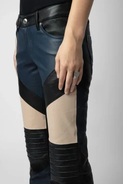 Pantalons Et Shorts^Zadig & Voltaire Pantalon En Cuir Paulin