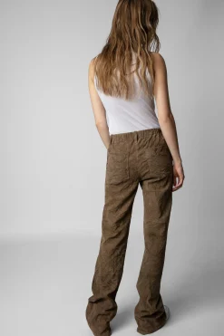 Pantalons Et Shorts^Zadig & Voltaire Pantalon En Daim Froisse Parfait