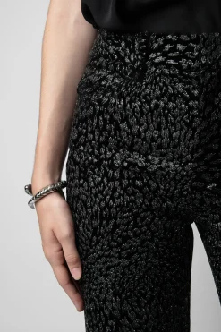 Costumes^Zadig & Voltaire Pantalon En Velours Paillete Piston