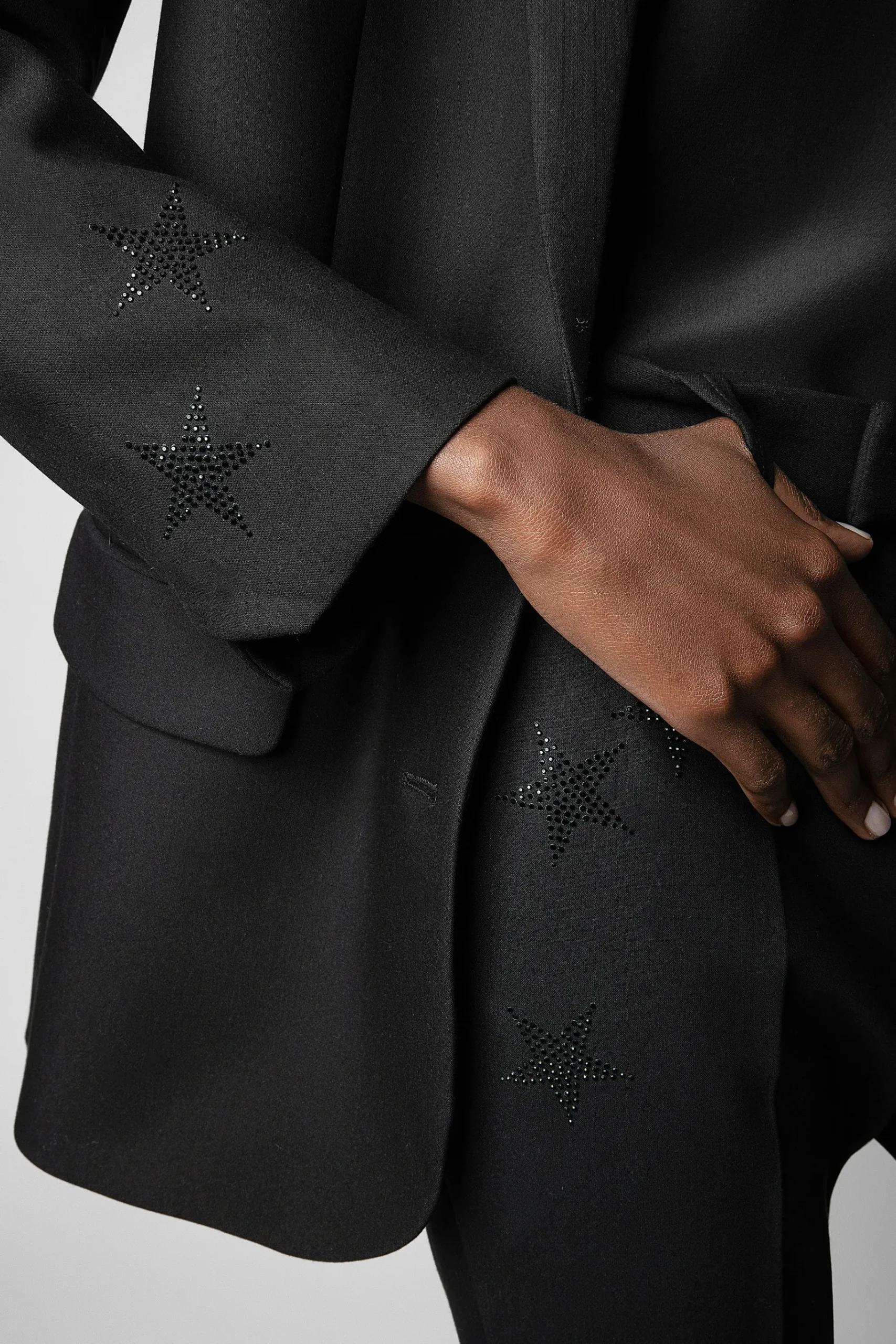 Costumes^Zadig & Voltaire Pantalon Etoile Strass Prune