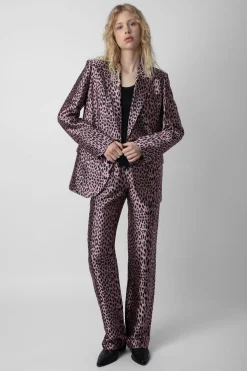 Costumes^Zadig & Voltaire Pantalon Jacquard Leopard Pomy