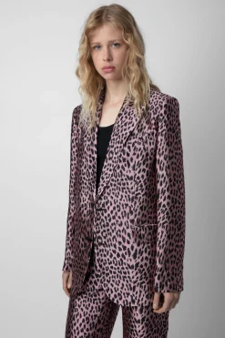 Costumes^Zadig & Voltaire Pantalon Jacquard Leopard Pomy
