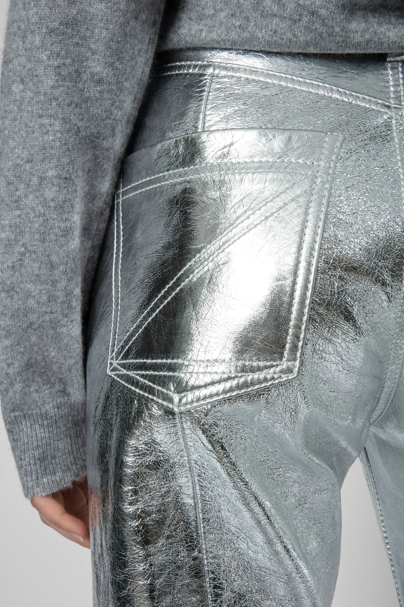 Pantalons Et Shorts^Zadig & Voltaire Pantalon Poete En Cuir