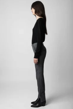 Costumes^Zadig & Voltaire Pantalon Prune