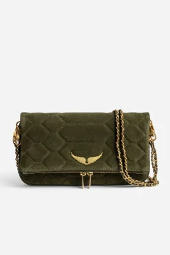 Sacs A Bandoulière^Zadig & Voltaire Pochette En Daim Matelasse Rock
