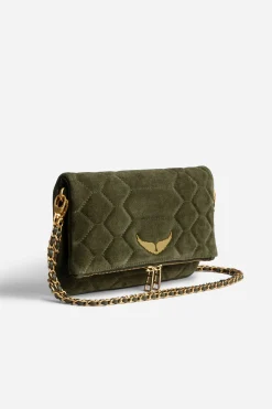Sacs A Bandoulière^Zadig & Voltaire Pochette En Daim Matelasse Rock