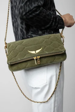 Sacs A Bandoulière^Zadig & Voltaire Pochette En Daim Matelasse Rock