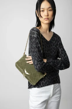 Sacs A Bandoulière^Zadig & Voltaire Pochette En Daim Matelasse Rock