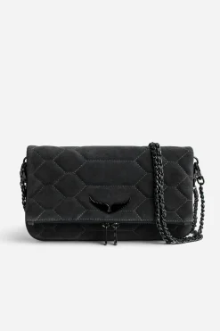Sacs A Bandoulière^Zadig & Voltaire Pochette En Daim Matelasse Rock
