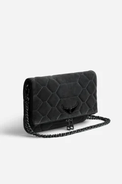 Sacs A Bandoulière^Zadig & Voltaire Pochette En Daim Matelasse Rock
