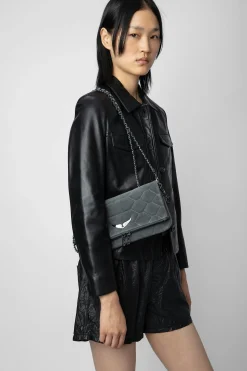 Sacs A Bandoulière^Zadig & Voltaire Pochette En Daim Matelasse Rock