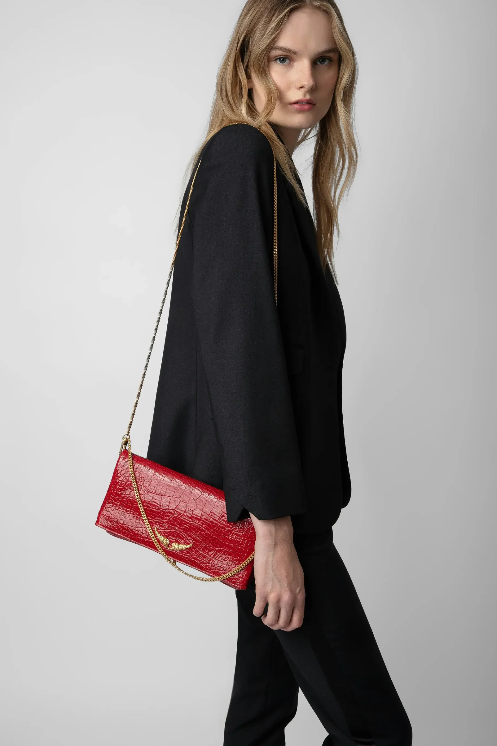 Sacs A Bandoulière^Zadig & Voltaire Pochette Goossens Rock En Relief