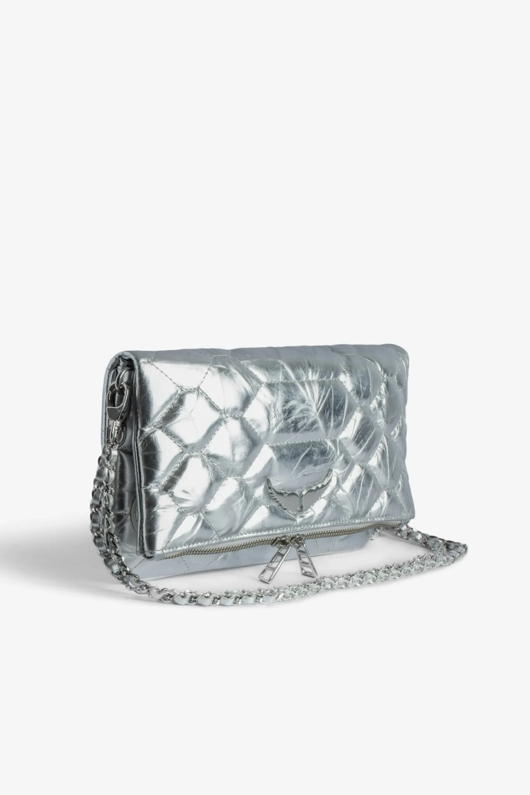 Sacs A Bandoulière^Zadig & Voltaire Pochette Metallique Matelassee Rock