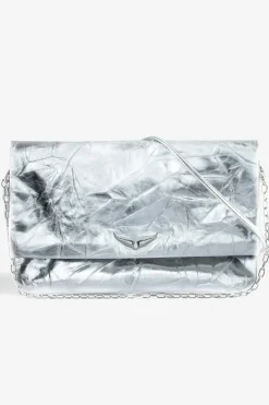 Sacs A Bandoulière^Zadig & Voltaire Pochette Metallique Rock Eternal Xl