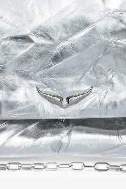 Sacs A Bandoulière^Zadig & Voltaire Pochette Metallique Rock Eternal Xl