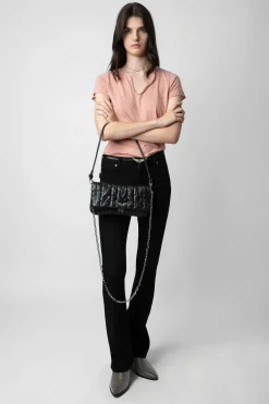 Sacs A Bandoulière^Zadig & Voltaire Pochette Ombre En Tricot Rock Eternal