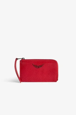Portefeuilles Et Porte-Monnaie^Zadig & Voltaire Porte-Cartes En Relief Sauvage Brillant Zv Card