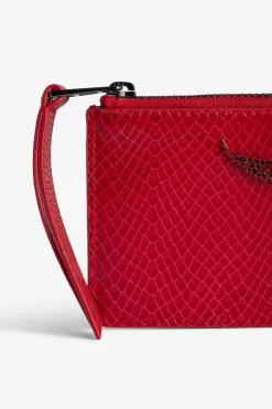 Portefeuilles Et Porte-Monnaie^Zadig & Voltaire Porte-Cartes En Relief Sauvage Brillant Zv Card