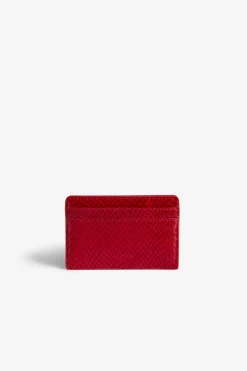 Portefeuilles Et Porte-Monnaie^Zadig & Voltaire Porte-Cartes En Relief Sauvage Brillant Zv Pass