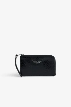 Portefeuilles Et Porte-Monnaie^Zadig & Voltaire Porte-Cartes En Relief Sauvage Brillant Zv Card