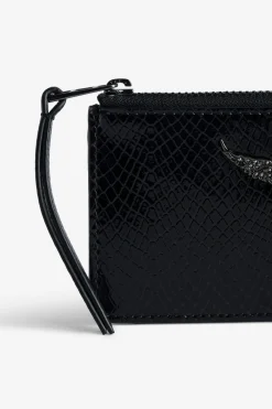 Portefeuilles Et Porte-Monnaie^Zadig & Voltaire Porte-Cartes En Relief Sauvage Brillant Zv Card