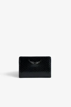 Portefeuilles Et Porte-Monnaie^Zadig & Voltaire Porte-Cartes En Relief Sauvage Brillant Zv Pass