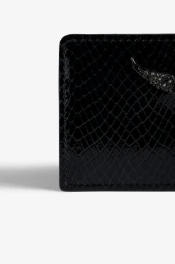 Portefeuilles Et Porte-Monnaie^Zadig & Voltaire Porte-Cartes En Relief Sauvage Brillant Zv Pass