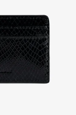 Portefeuilles Et Porte-Monnaie^Zadig & Voltaire Porte-Cartes En Relief Sauvage Brillant Zv Pass