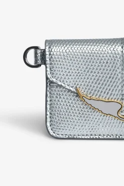 Portefeuilles Et Porte-Monnaie^Zadig & Voltaire Porte-Cartes Metallise Gaufre Borderline Pass