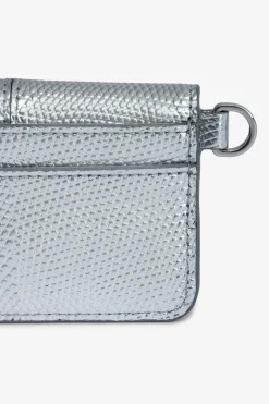 Portefeuilles Et Porte-Monnaie^Zadig & Voltaire Porte-Cartes Metallise Gaufre Borderline Pass